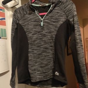 Long sleeve fleece running top